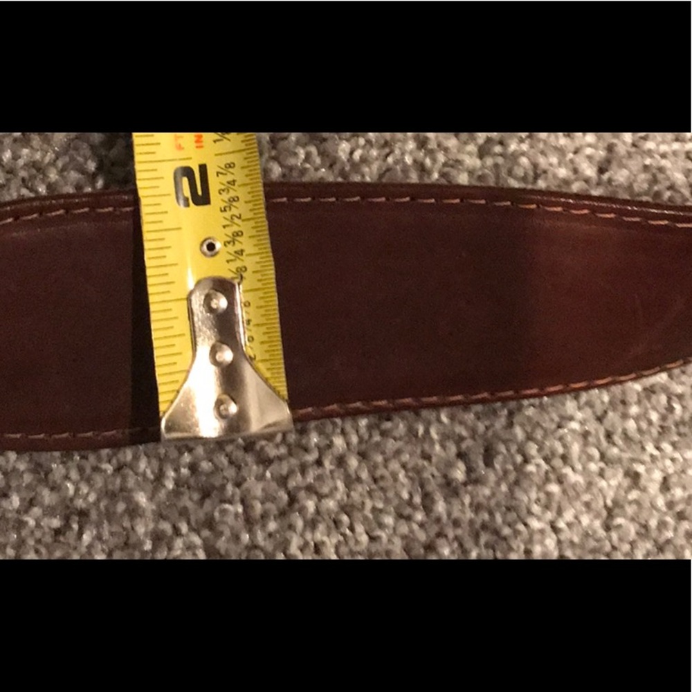 Brown Embossed Leather Shoulder Bag - Picture 10 of 10